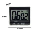 thumbnail image 2 of Temporizador De Cocina Mini reloj despertador con temporizador de cuenta regresiva electrónico de cocina digital LCD con clip magnético, 2 of 2