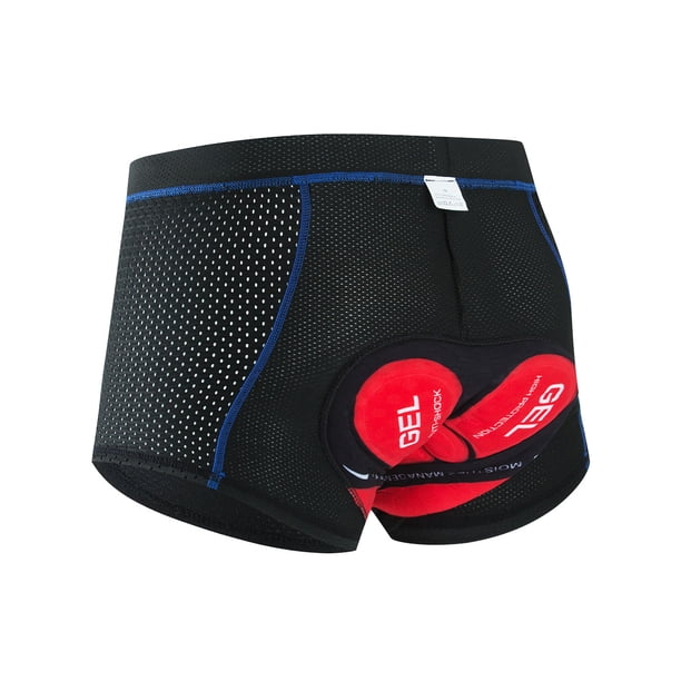 Pantalones cortos de ciclismo acolchados 3D Pantalones cortos de bicicleta MTB unisex NEENCA 196SHORTS-Blue-M