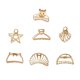 thumbnail image 1 of 7 pinzas para el pelo, clips y pasadores, accesorios de belleza dorados y bonitos para mujeres y niñas, 1 of 7