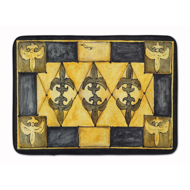 Carolines Treasures 8089-RUG Fleur de Lis Tapis de Mousse à Mémoire Lavable en Machine
