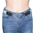 thumbnail image 3 of EeaseMX Cinturón elástico unisex ajustable sin hebilla para vaqueros, pantalones y vestidos (azul claro), 3 of 7