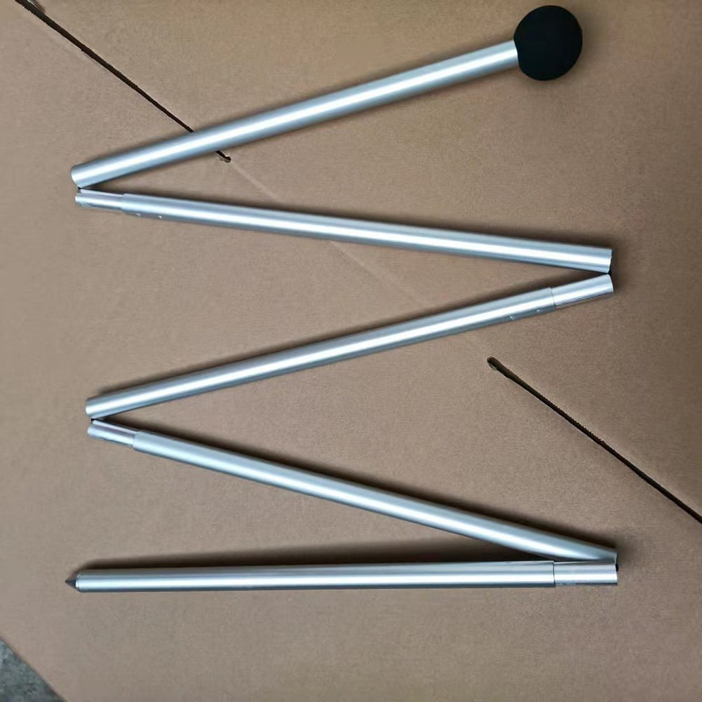 Zoegneer Mât De Tente Pliable 1,6m / 2m – Alliage D’aluminium, Léger Et Anti-rouille Pour Plage, Camping, Bâche