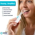 thumbnail image 6 of QWIK Automatic Dental Flosser | Click-to-Use, Reusable & Refillable | Pre-Loaded Floss with Travel Cover | Easy Flossing for Plaque Removal, Clean Teeth & Fresh Breath (Light Blue), 6 of 7