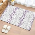 thumbnail image 3 of Purple Grey Front Door Rugs 2x3 ft Tree Branch Small Rug for Entryway Non Slip Washable Bathroom Door Mat Absorbent Floor Mat for Indoor Entrance, 3 of 9