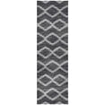 thumbnail image 2 of Addison Rugs Dream Shag Premium Machine Washable Transitional Tribal, Diamond Gray Runner Rug, 2'3" x 7'6", 2 of 8