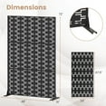 thumbnail image 3 of Costway 2 PCS 72"H x 48"WMetal Privacy Screen with Expansion Bolts & Connection Screws, 3 of 9