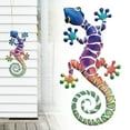 thumbnail image 2 of Wall Crawling Gecko Decor,Wall Climbing Gecko,Large Plastic Gecko Wall Decor,Outdoor Lizard Wall Art Upgrade Handmade Hanging Sculpture Decoration For Indoor Outdoor Home Garden Yard Fence Patio(B), 2 of 9
