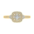 thumbnail image 3 of 1/3 Carat Cushion cut Halo Diamond Engagement Ring in 10K Yellow Gold (Ring Size 11), 3 of 6