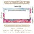 thumbnail image 3 of 1 Pcs Mount Fuji and Cherry Blossoms License Plate Frame,License Plate Cover for Car Decorative Parts,Aluminum License Plate Bracket Holder Rust-Proof for US Standard Car, 3 of 8