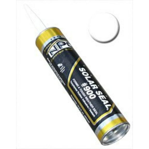 NPC #900 Solar Seal Adhesive Sealant, White (Pack of 3)