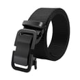 thumbnail image 5 of Men Belt Decorative High Strength Thicken Automatic Buckle Solid Color Canvas Fix Pants Training Anti-slip Men Waist Belt Men Clothes Accessory, 5 of 8