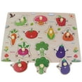 thumbnail image 1 of De Rompecabezas De Para , , Verduras, Animales, Tablero De Rompecabezas De Aprendizaje De , Rompecabezas De Clavija Ed Sunnimix Rompecabezas de madera, 1 of 8