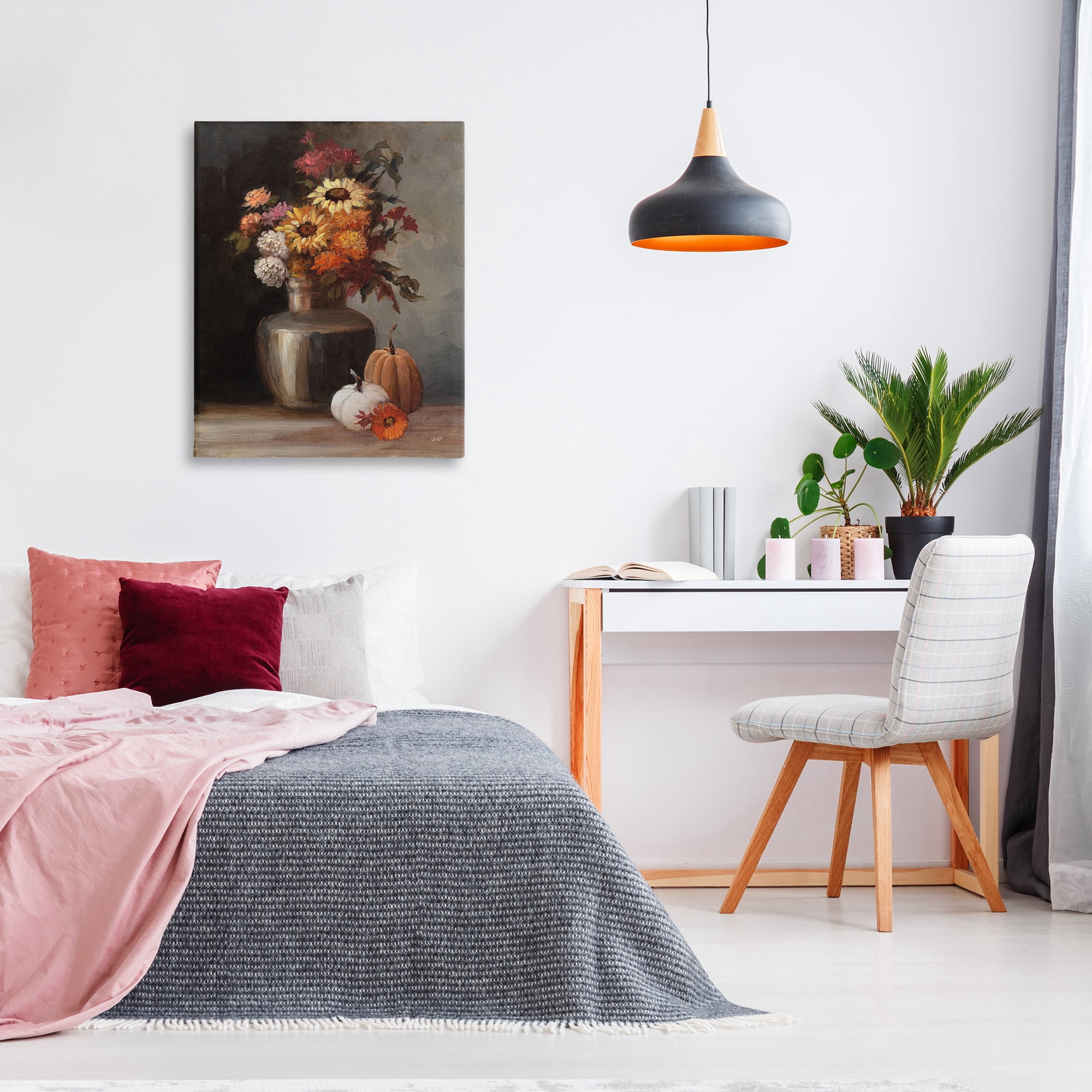 Stupell Industries Autumnal Still Life Botanical & Floral Painting Gallery Wrapped Canvas Art Print Wall Art, 30 x 40