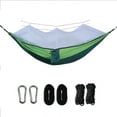 thumbnail image 2 of Sentmoon Hamacs Double Toile Parachute Hamac Camping Moustiquaire Incluse Anti-Insectes Extérieur Portable Léger Hamac de Randonnée avec Moustiquaire Voyage Randonnée Lit Suspendu, 2 of 7