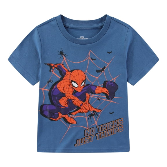 Marvel Spider-Man Short Sleeve Halloween T-Shirt (Boys), Sizes 3T-8