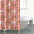 thumbnail image 4 of Pioneer Flower Floral Print Pattern Shower Curtain 84"x72", Bathroom Decorative Shower Curtain Set with 12 Hooks, Waterproof Washable, 4 of 6