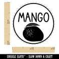 thumbnail image 2 of Mango Text with Image Flavor Scent Fruit Self-Inking Rubber Stamp Ink Stamper - Brown Ink - Mini 1/2 Inch, 2 of 7