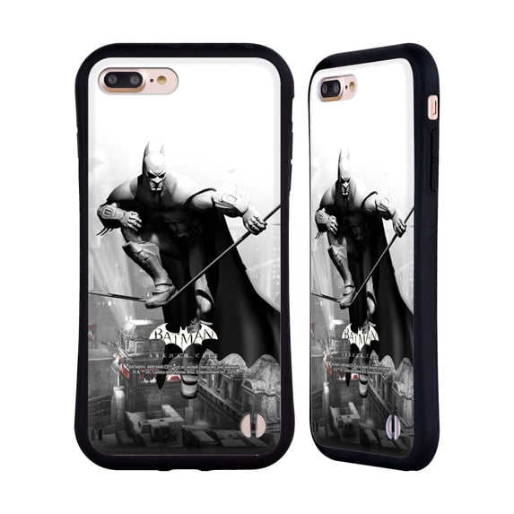 Head Case Designs Officially Licensed Batman Arkham City Key Art Comic Book Cover Hybrid Case Compatible with Apple iPhone 7 Plus / iPhone 8 Plus