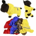 thumbnail image 3 of Pet Dog Raincoat Waterproof Sheer Hooded Jumpsuit Puppy Rain Jacket Coat Suits, 3 of 8