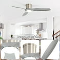 thumbnail image 6 of Sofucor 52-Inch Flush Mount Silver Ceiling Fan with Integrated LED Light and Remote Control,Smart Ceiling Fan and APP Control, 6 of 12