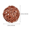 thumbnail image 2 of unbranded  12 Pcs Decorative Bowl Fillers Balls for Centerpiece Bowls Woven Rattan, 2 of 8