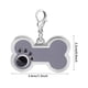 thumbnail image 4 of Etiqueta de identificación de mascota de aleación, colgante de identificación con nombre de Animal para perro y gato, forma de hueso (gris), 4 of 7