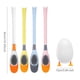 thumbnail image 5 of Cateissary Soporte para escobilla de baño Forma de pato Lindo Soporte de fregador montado en la pared Cepillos flexibles flexibles Limpieza de Suministros de limpieza para el hogar Rosa, 5 of 6