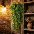 thumbnail image 5 of Artificial Hanging Ferns Plants,30.7inch UV Resistant Waterproof Fake Greenery Vines, Hanging Basket Filler for Indoor Wall Outdoor Garden Porch Patio Wedding Party Home Decoration, 5 of 5