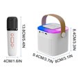 thumbnail image 3 of Xihbxyly Las Mejores Ofertas de Hoy Altavoz Bluetooth Portátil Exterior, Mini Micrófono Inalámbrico, Sistema de Sonido de Karaoke, Micrófono Doméstico, Tesoro de Karaoke Recargable, 3 of 3