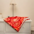 thumbnail image 6 of Tomatoes Blanket Food Fleece Lightweight Throws Gift for Birthday Christmas Soft Flannel Blankets for All Season Bed Sofa Teen Size-50"x60", 6 of 6