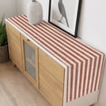 thumbnail image 5 of Orange Red Stripes Table Runner Farmhouse Striped Geometric Simple Art Tablerunners 18 x 72 Inch, Table Decorations Tabletop Scarf for Summer Gathering Holiday Farmhouse Kitchen Dining Decor, 5 of 7
