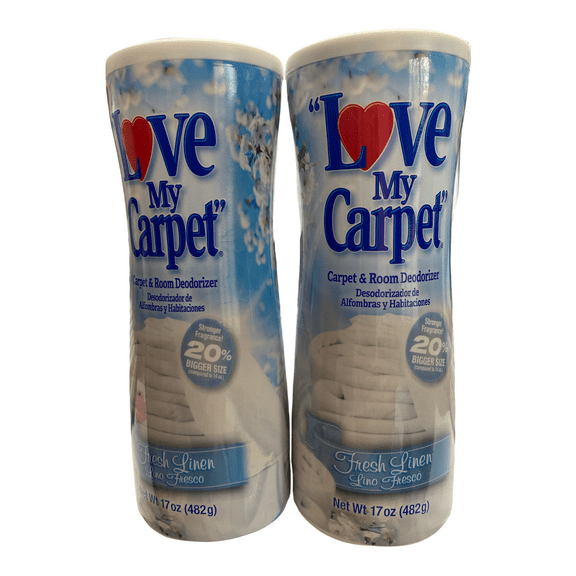 Love My Carpet Fresh Linen Deodorizer 17 Oz Pack Of 2