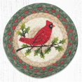 thumbnail image 1 of Capitol Importing 79-025HC 7 x 7 Po. LC-25 Grand Dessous de Verre Rond Cardinal Houx, 1 of 1