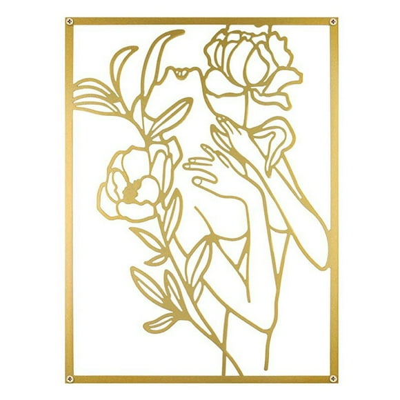 Jinsinto Gold wall decor metal metal woman shape wall decor metal sculpture wall art abstract woman body shape wall decor metal modern abstract wall drawing bathroom