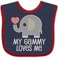 thumbnail image 3 of Inktastic My Gammy Loves Me Grandchild Boys or Girls Baby Bib, 3 of 4