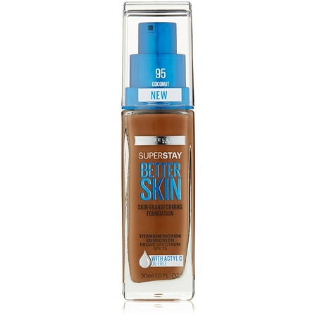Superstay Better Skin Foundation, Coconut, 1 Fluid Ounce, Superstay better skin foundation for an all-day flawless coverage now and a.., By Maybelline New York From (Best Makeup For Flawless Coverage)