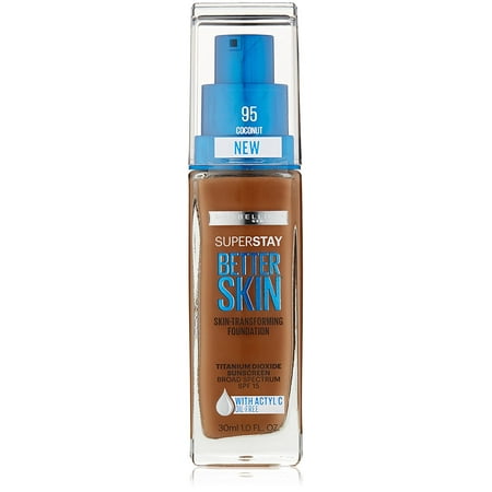 Superstay Better Skin Foundation, Coconut, 1 Fluid Ounce, Superstay better skin foundation for an all-day flawless coverage now and a.., By Maybelline New York From USA