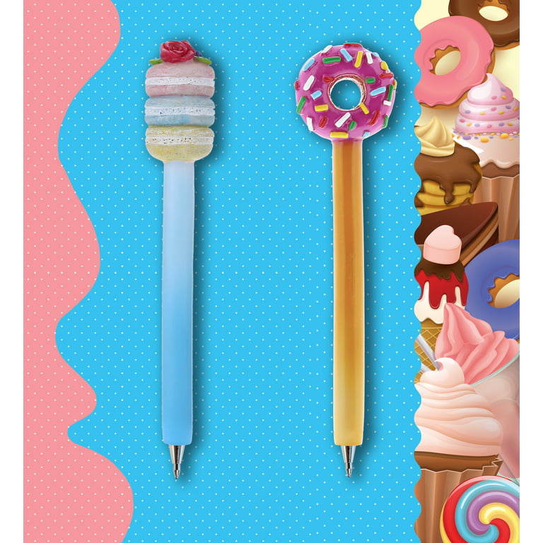 Planet Pens Macarons Novelty Pen - Fun & Unique Kids & Adults Office Supplies Ballpoint Pen, Colorful Sweet Treat Writing Pen Instrument for Cool
