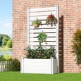 thumbnail image 2 of MAYEERTY 71×35 PVC White Rectangular Planting Box, 2 of 5