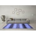 thumbnail image 3 of Ahgly Company Indoor Rectangle Abstract Blue Modern Area Rugs, 7' x 10', 3 of 4