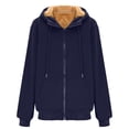 thumbnail image 6 of Hoodies For Men Fuzzy Sherpa Lined Pullover Hoodie Full Zip Up Winter Thermal Hooded Sweatshirt With Zipper Pockets, 6 of 9