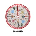 thumbnail image 2 of Christmas Tree Skirt Christmas Decoration, Christmas Tree Decoration Dress, New Year Holiday Party Decor, 90cm, 2 of 5