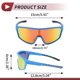 thumbnail image 4 of 1 juego de gafas de motocicleta anti-reflejo de triacetato de celulosa PC UV400 gafas de sol para deportes al aire libre para motocross, bicicleta de tierra, ATV, lente roja, marco negro azul, 4 of 6