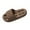 Brown, variant on Pillow Slippers for Men and Women Quick Drying Lightweight Non Slip Open-toe EVA with Drain Holes Bathroom Slippers Soft Thick Soled House Slippers