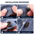 thumbnail image 3 of unbranded 12Ud Botones Metálicos Desmontables Para Ajustar Cintura En Jeans Sin, 3 of 7