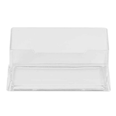 Plastic Business Card Holder - Clear Desktop Business Card Holder Display Stand Acrylic Plastic Desk Shelf Stand