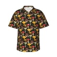 thumbnail image 1 of Balery Mushrooms And Fern Stems Camisas hawaianas de manga corta para hombre, camisas playeras de corte holgado, camisas de vacaciones con botones,3X-Large, 1 of 7
