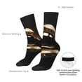 thumbnail image 4 of KLL Golden Lips Modern Sculpture Print Cool Socks Men's Women's Crew Socks Funny Crazy Novelty Stockings, 4 of 6
