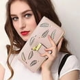 thumbnail image 4 of Item Type: Women Long Leather Wallet Commodity Use: Card bag Product Size(LxWxH): Approx. 19 x 3 x 9cm / 7.5 x 1.2 x 3.5in Material: PU leather, metal, 4 of 7