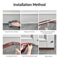 thumbnail image 4 of Door Draft Stopper, Door Sweep for Bottom of Door, Weather Stripping Door Seal Gap Filler Bottom Blocker Soundproof Cold Air Insulation Save Energy Installs Quickly (Grey, 1.1*39in), 4 of 9